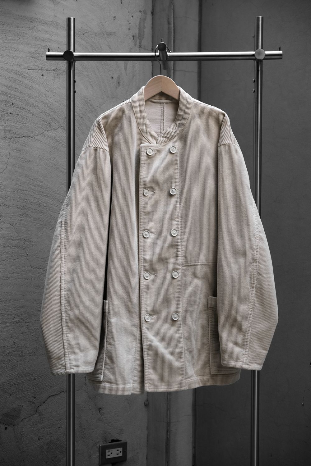 ポータークラシック コーデュロイ スタンドカラー フレンチダブル