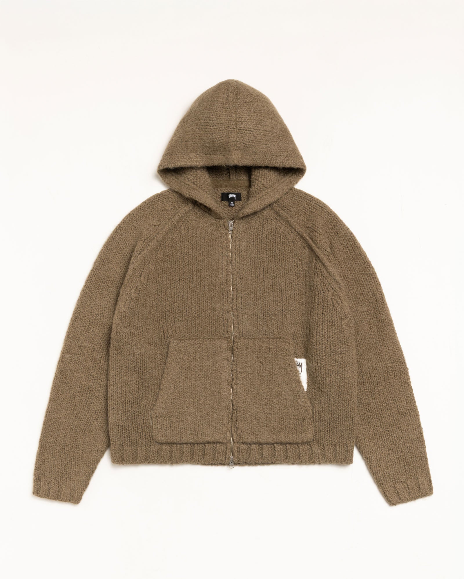 Chunky Knit Zip Hoodie – Fossil | Knits | Stüssy Japan