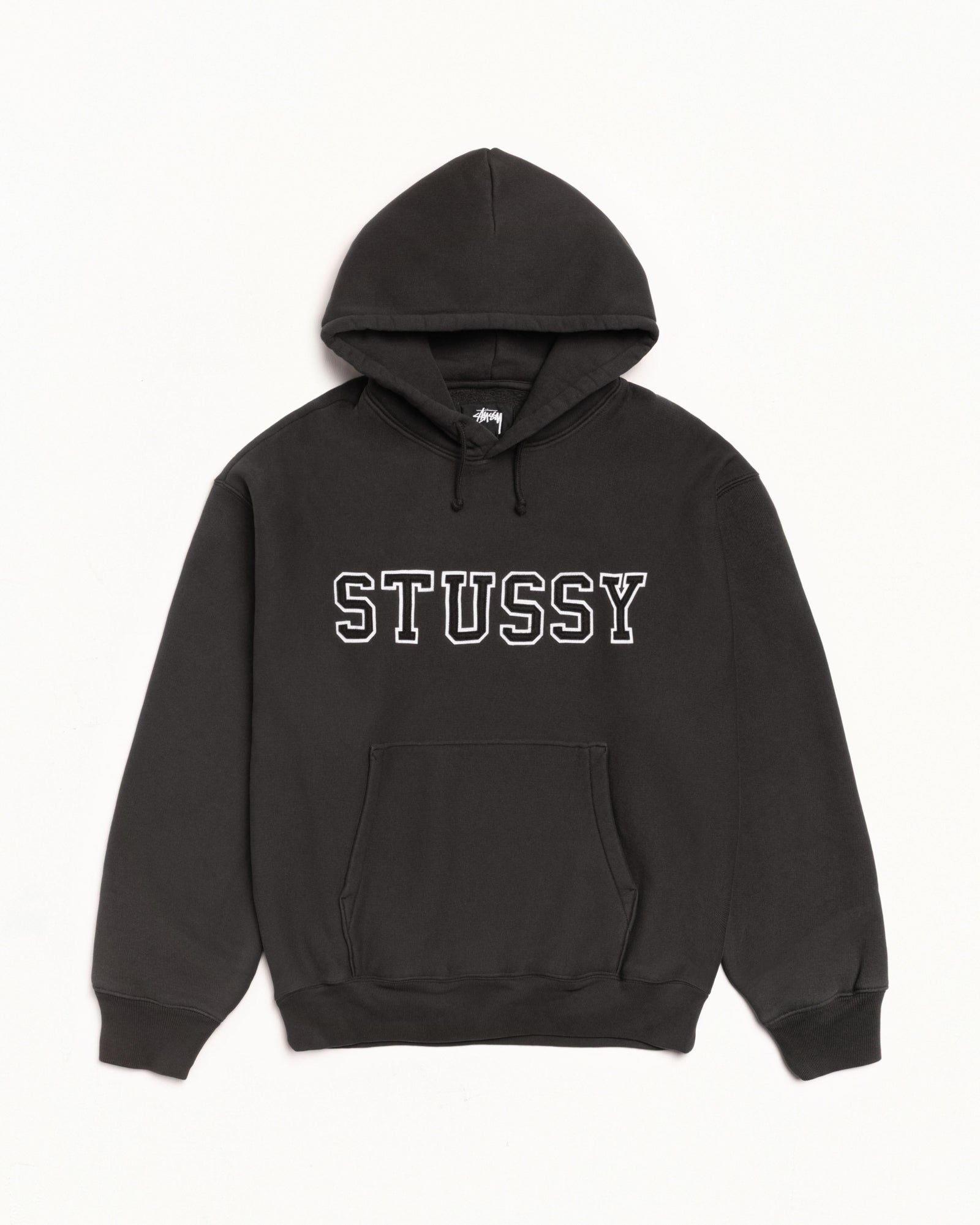 Felt Applique Hoodie – Black | Sweats | Stüssy Japan