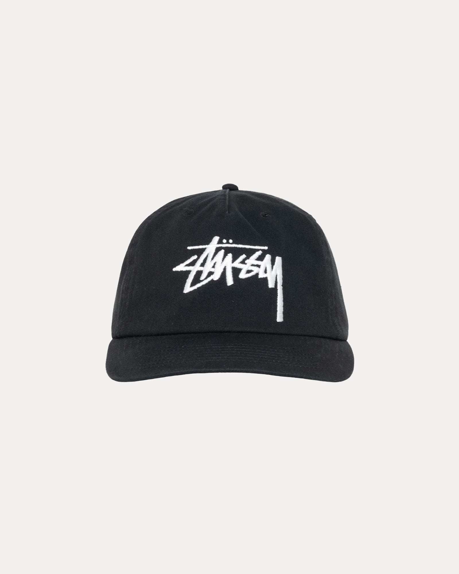 Mid-Depth Big Stock Snapback – Shadow Black | Headwear | Stüssy Japan