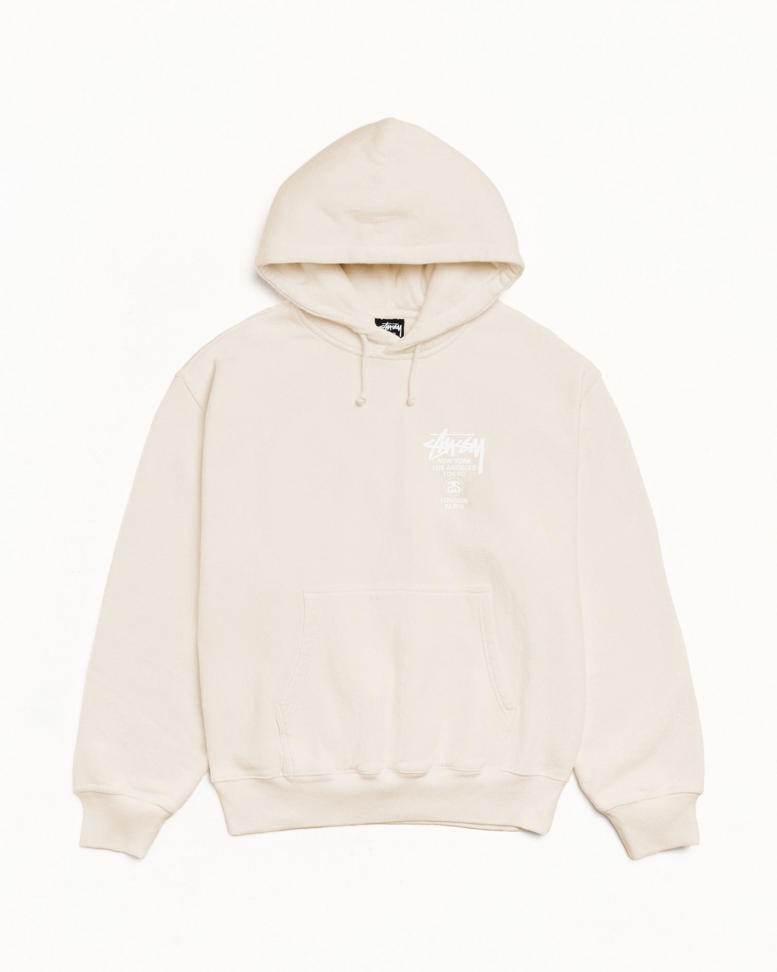 World Tour Hoodie Pigment Dyed – Natural | Sweats | Stüssy Japan
