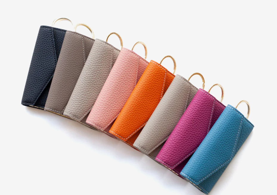 新色】ブラック×グリーン(スリム キーケース)