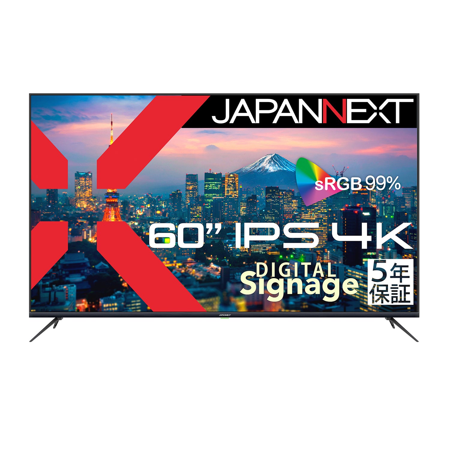 5年保証モデル】JAPANNEXT 60インチ IPSパネル搭載 4K(3840x2160
