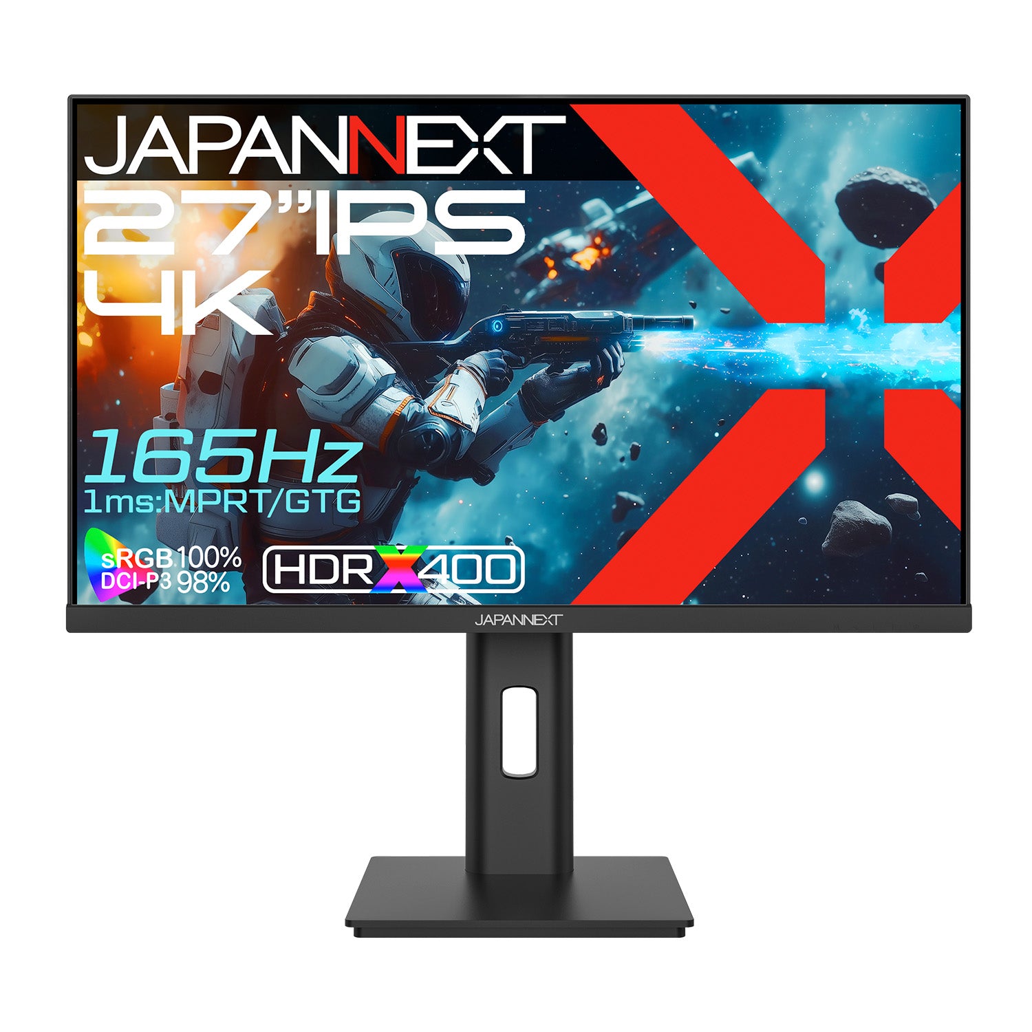 JAPANNEXT 27インチ IPSパネル搭載 165Hz対応 4K(3840x2160)解像度