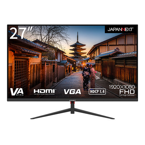 JAPANNEXT 27インチ HDMI/VGA搭載フルHD液晶モニター JN-V27FLFHD