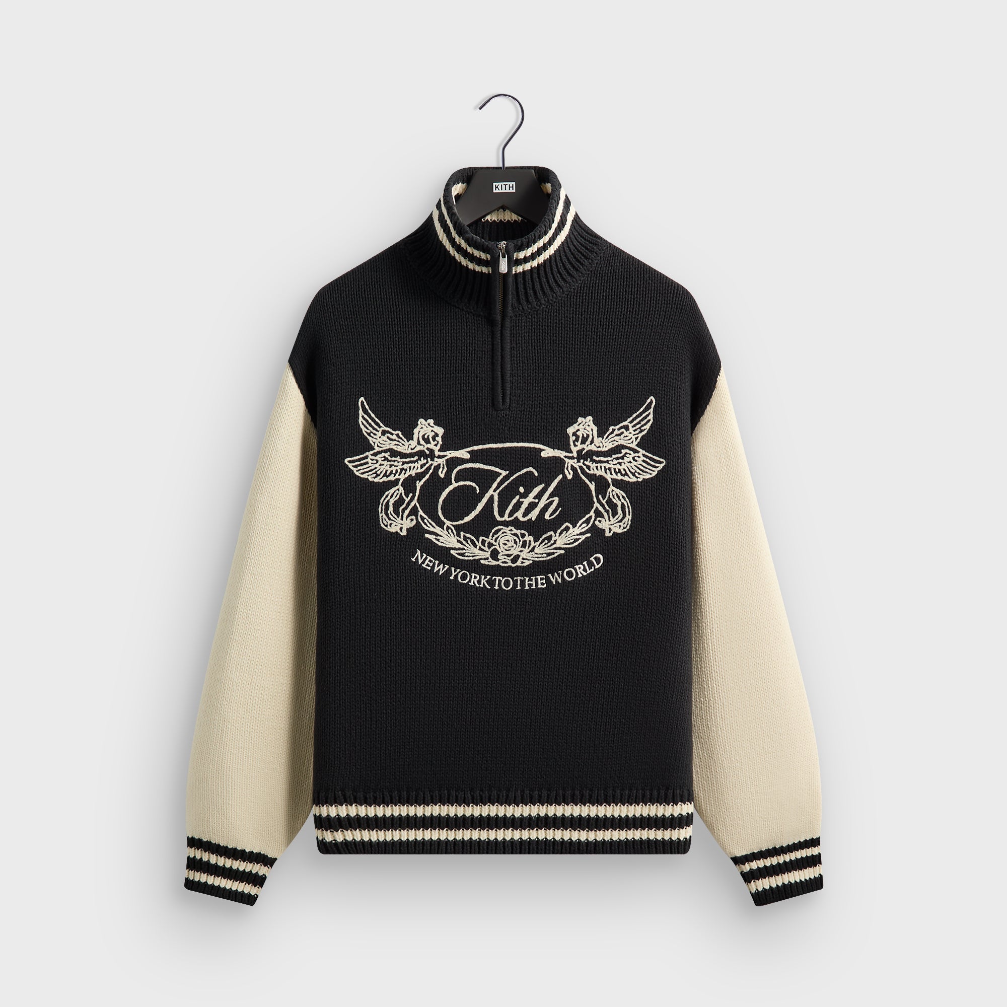 Kith Quarter Zip Wyona Sweater - Ink – Kith Japan