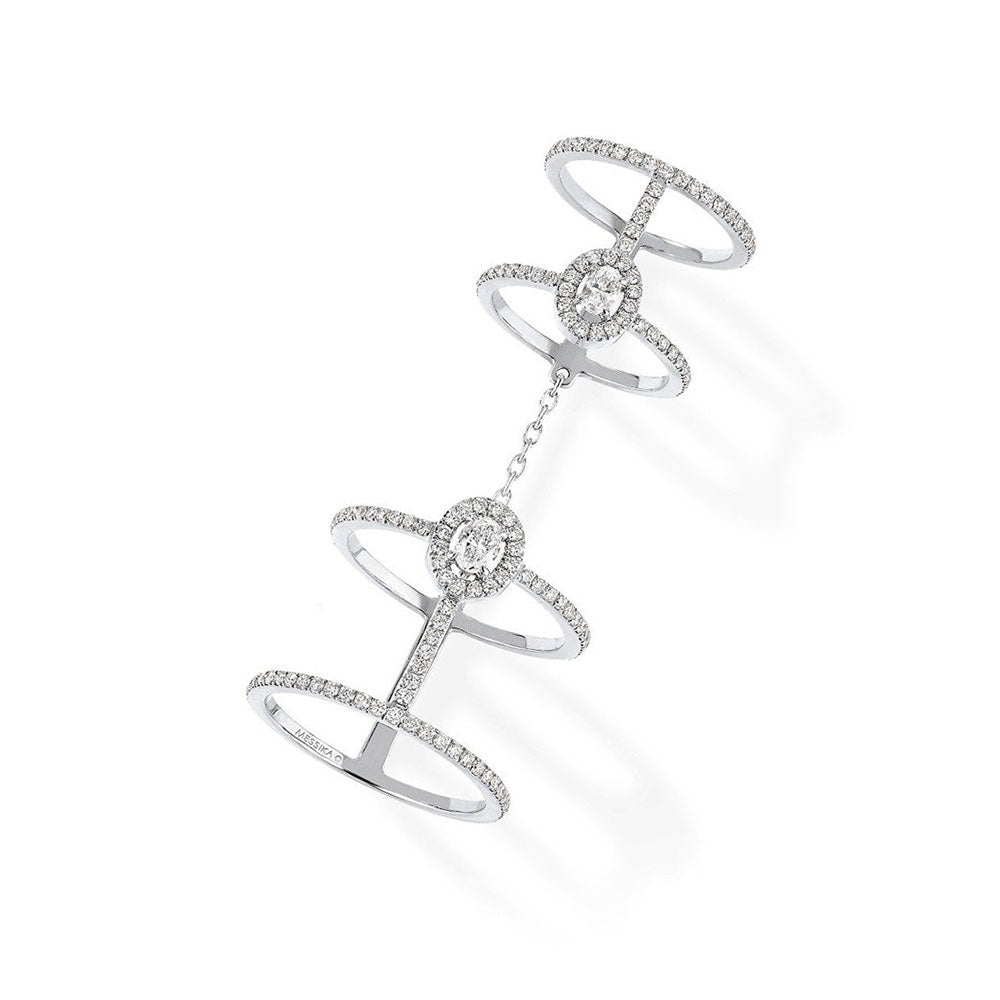 Messika Glam'Azone Double Pavé Diamond Ring in 18K Gold – J.R.DUNN