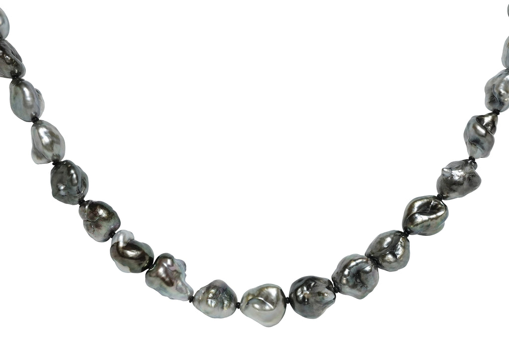 Black Keshi Pearl SV黒蝶ケシパールネックレス (NO.48498) – JEX宝石