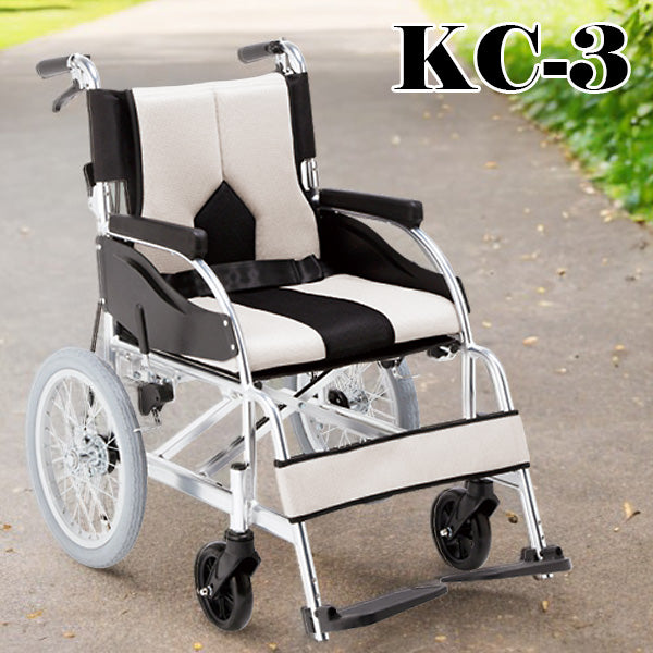 車いす 介助式車椅子 KC-3PU DB LG マキテック COLORS～カラーズ