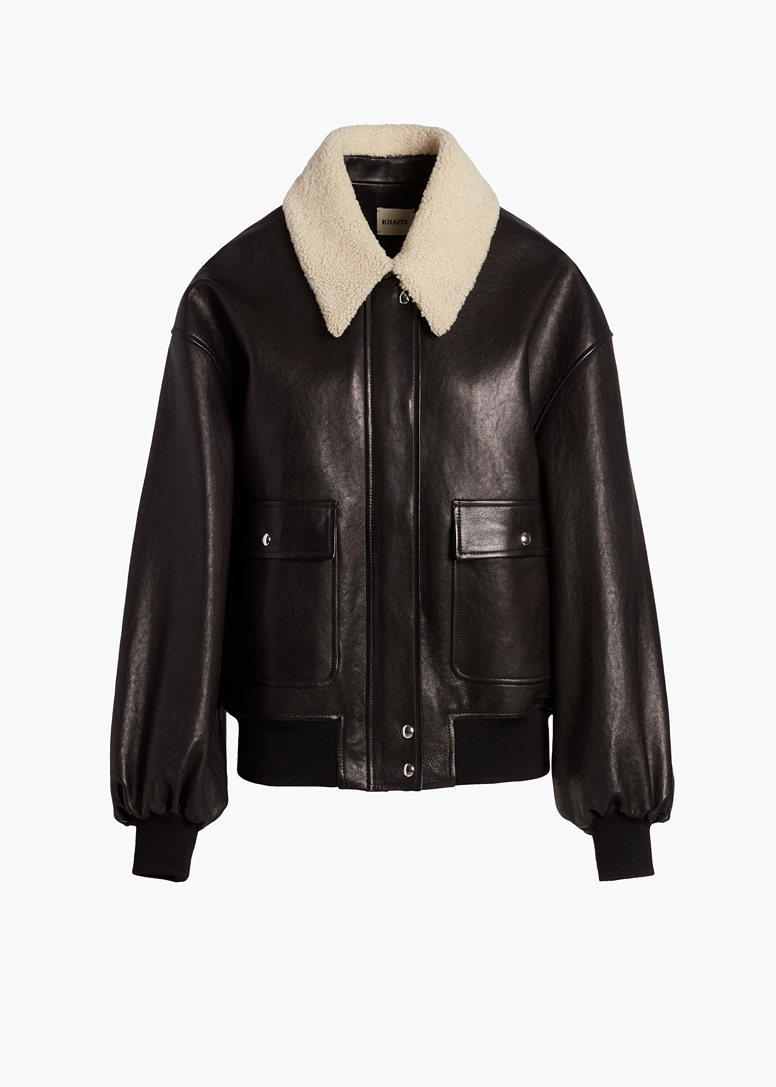 sheller leather like bomber jacket/001