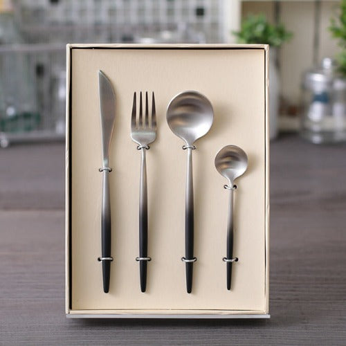 Jubilee ジュビリー カトラリーセット 4点 グラデーション ブラック