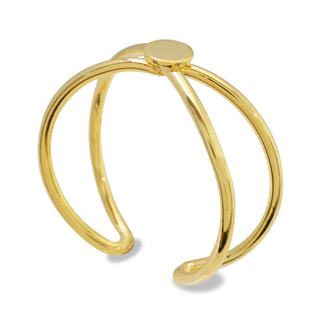 リング台 ダブルクロス 丸皿付4mm ゴールド – 貴和製作所オンラインストア