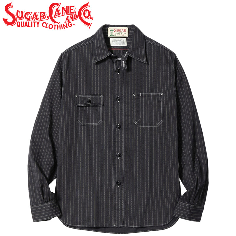 SC29585 / SUGAR CANE FICTION ROMANCE 8.5oz. BLACK WABASH STRIPE