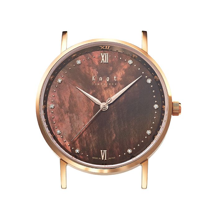 Knot CJ-32RGBR 腕時計 メンズ レディース ソーラー ローズゴールド