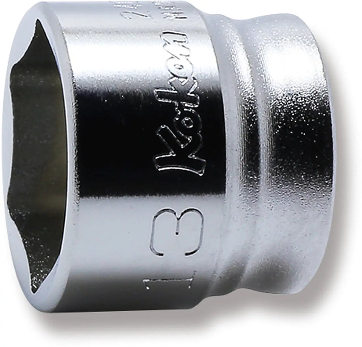 1/4 Sq. Dr. Z-Series 6 point chrome Metric Socket 13mm - Ko-ken USA