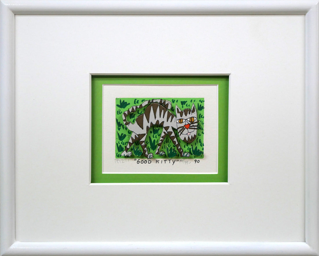 James Rizziの3Dシルクスクリーン版画「GOOD KITTY」
