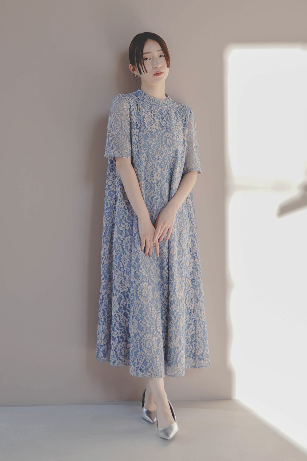 kaene公式オンラインストア パイピングレースAラインドレス / 100789
