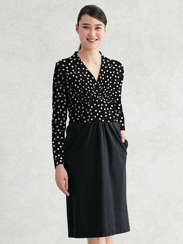 スマートストレッチ】kay meローズ シェルワンピース