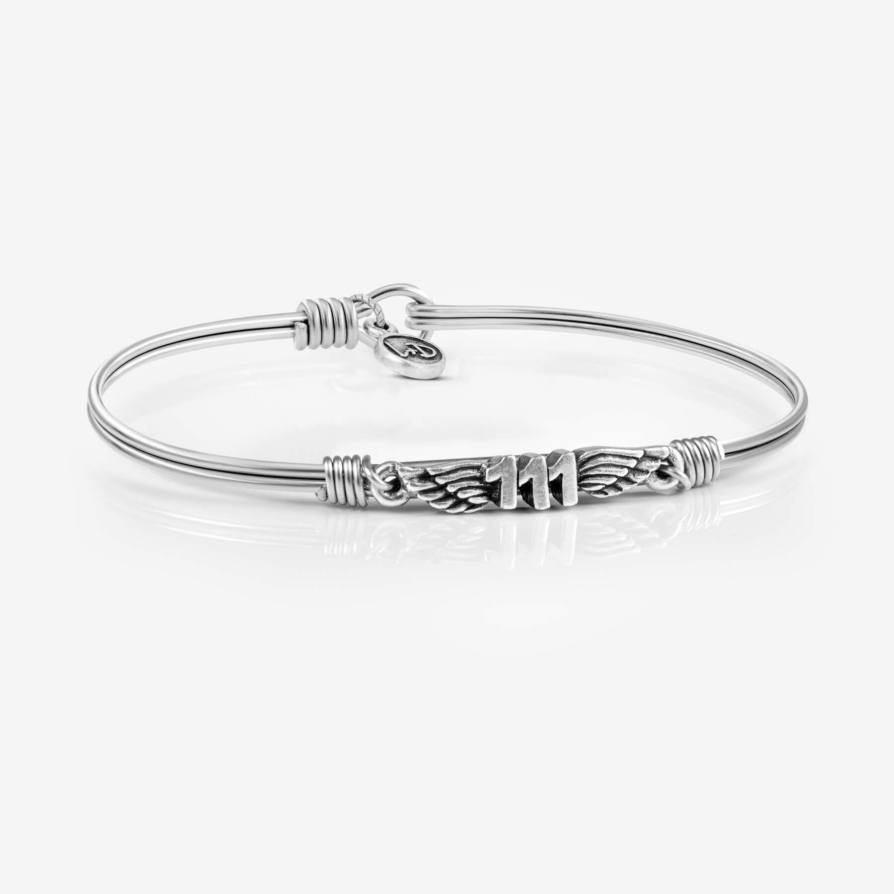111-ANGEL NUMBERS BANGLE BRACELET – Luca + Danni