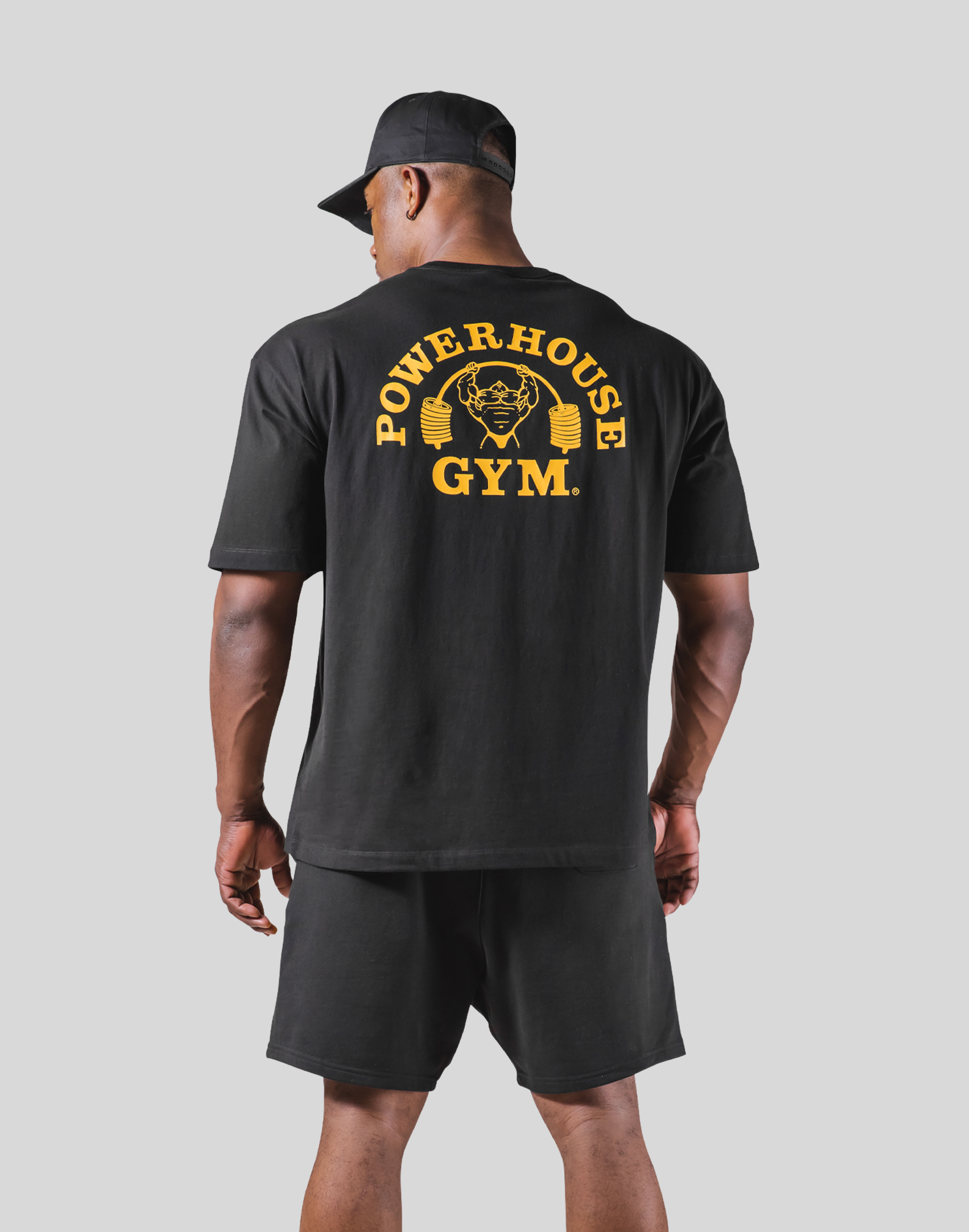 LÝFT × Power House Gym Logo Big T-Shirt - Black