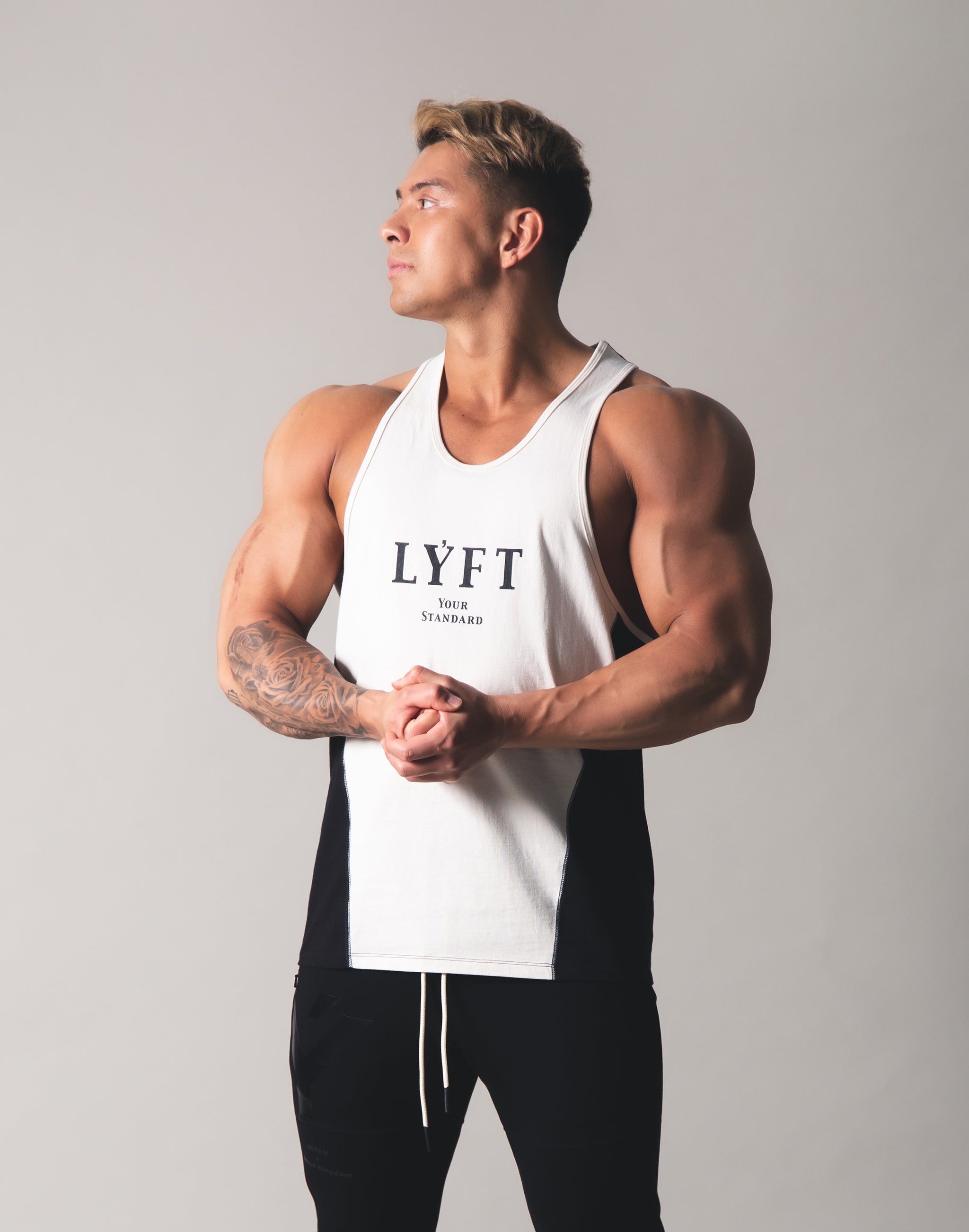 LYFT Logo Training Tanktop - Off White x Black – LÝFT