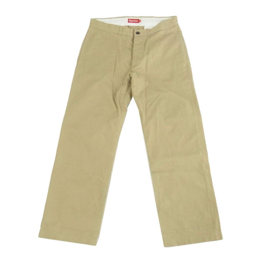Supreme シュプリーム チノ ワーク パンツ ベージュ系 32【中古