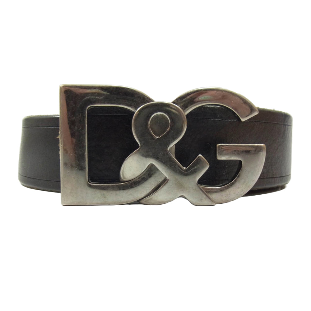 DOLCE&GABBANA ドルチェアンドガッバーナ D&G ロゴバックル レザー