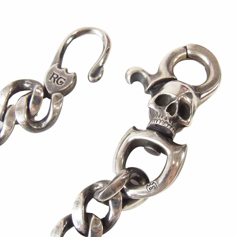 Rude gallery Argent Gleam ウォレットチェーン スカル