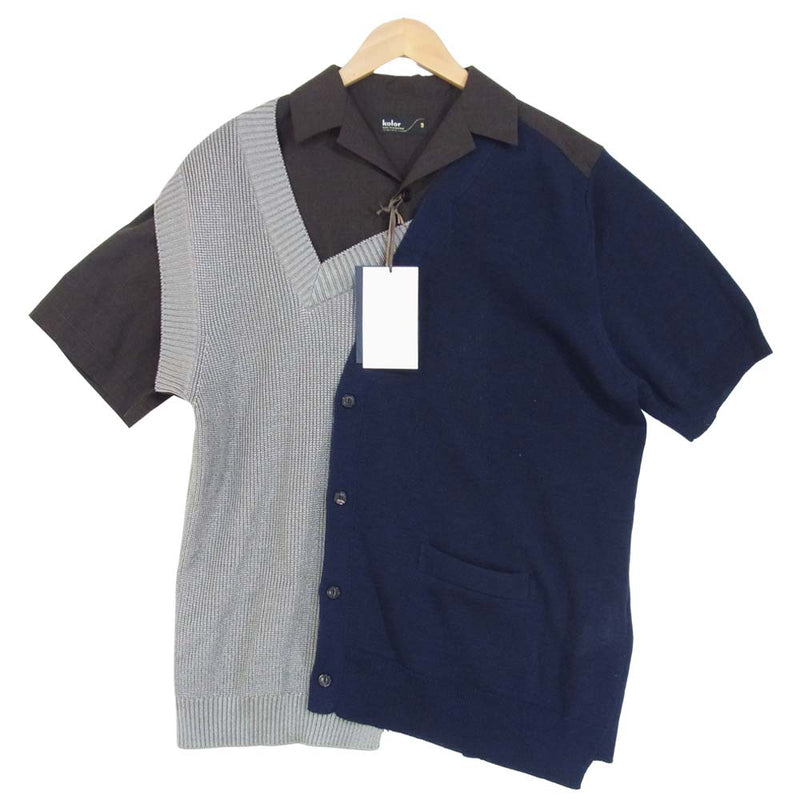 か*み様 kolor 21aw ドッキングニット サイズ3 21wcm-n023 か*み様