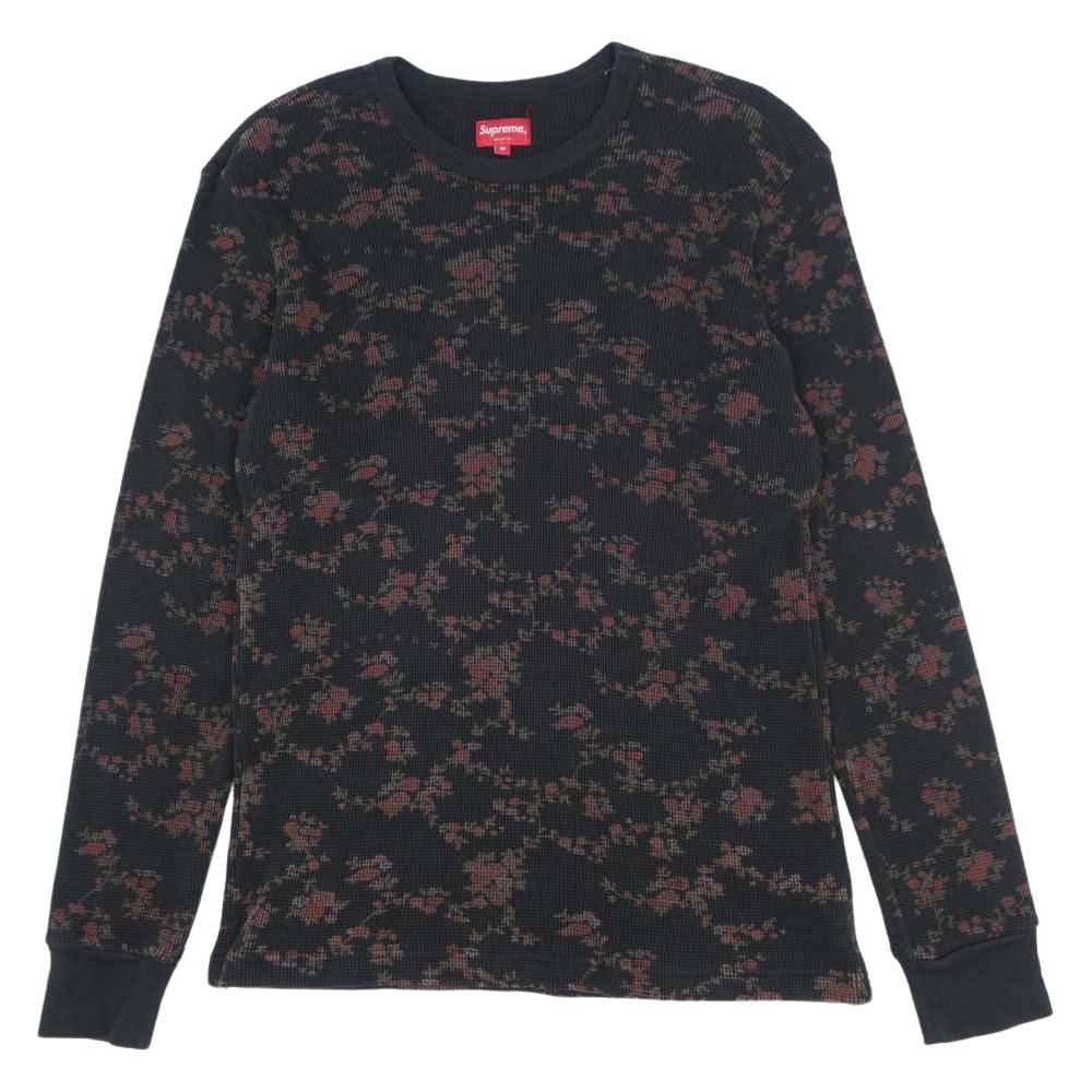 Supreme シュプリーム 16AW Floral Waffle Thermal 花柄 サーマル ロン