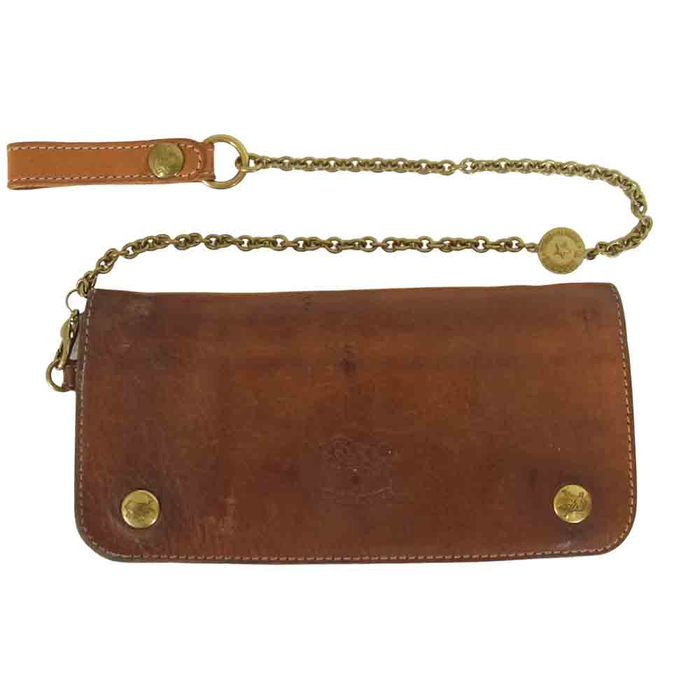 廃盤 IL BISONTEトラッカーウォレット チェーン付き イタリア製 廃盤