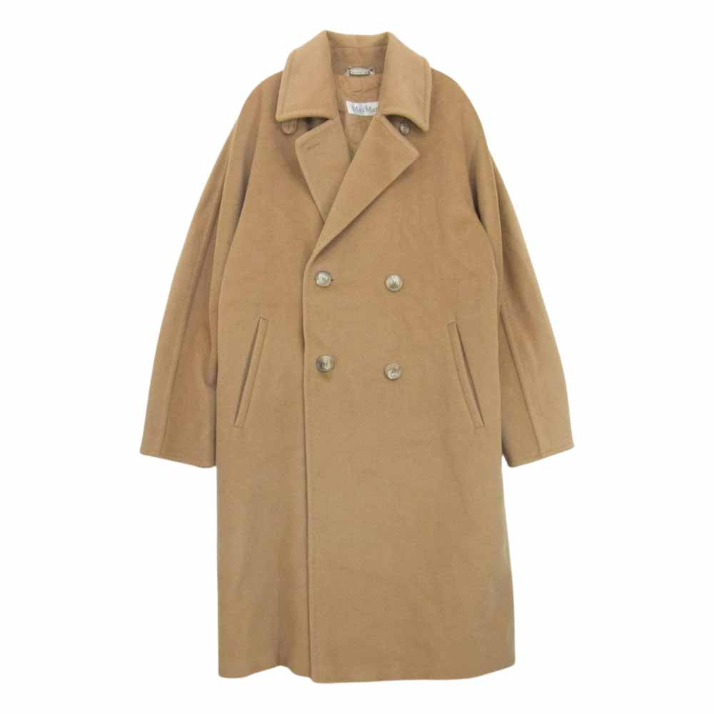 大きいサイズ】マックスマーラ 白タグ カシミヤ混 ダブルチェスター