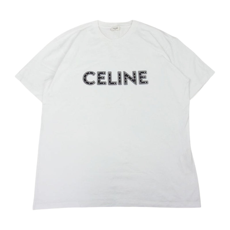CELINE ロゴプリント 半袖Tシャツ ホワイト 【公式通販】