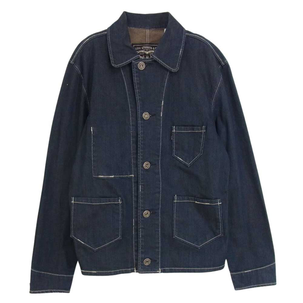 Levi's リーバイス 黒革パッチ 黒タブ デニム カバーオール ワーク