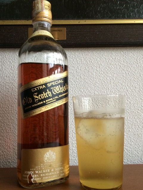 Johnnie Walker ブラック&レッド 70年代 白紋章 箱入り ジョニー