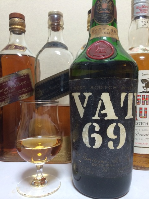 VAT69 1970年代初期流通 ”ウイスキー特級” JAPANTAX 協和発酵取扱い