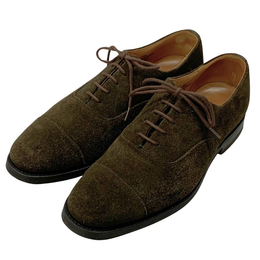 Church's】チャーチ 173 ビジネスシューズ スエード カーキ サイズ 60F