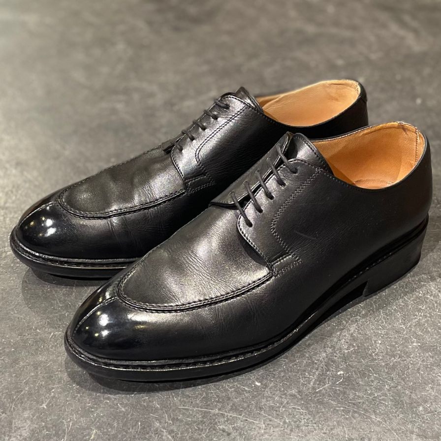 PARABOOT】パラブーツ ルソー Uチップ カーフ ブラック サイズ UK7.5