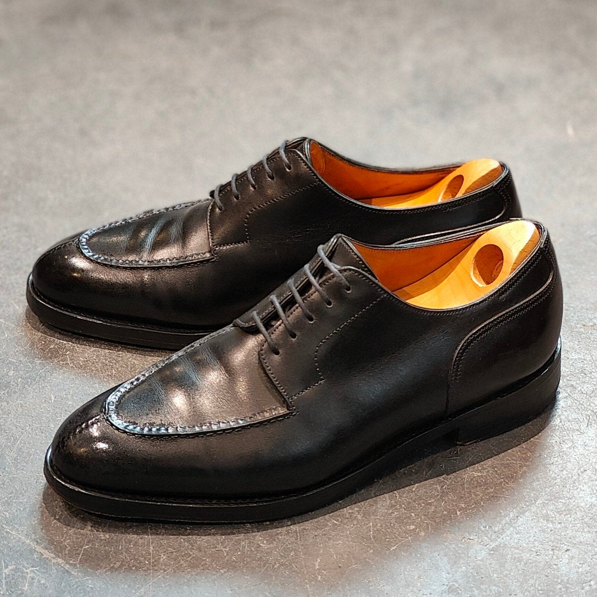 希少 美品【JOHN LOBB】ジョンロブ シャンボード Uチップ ブラック