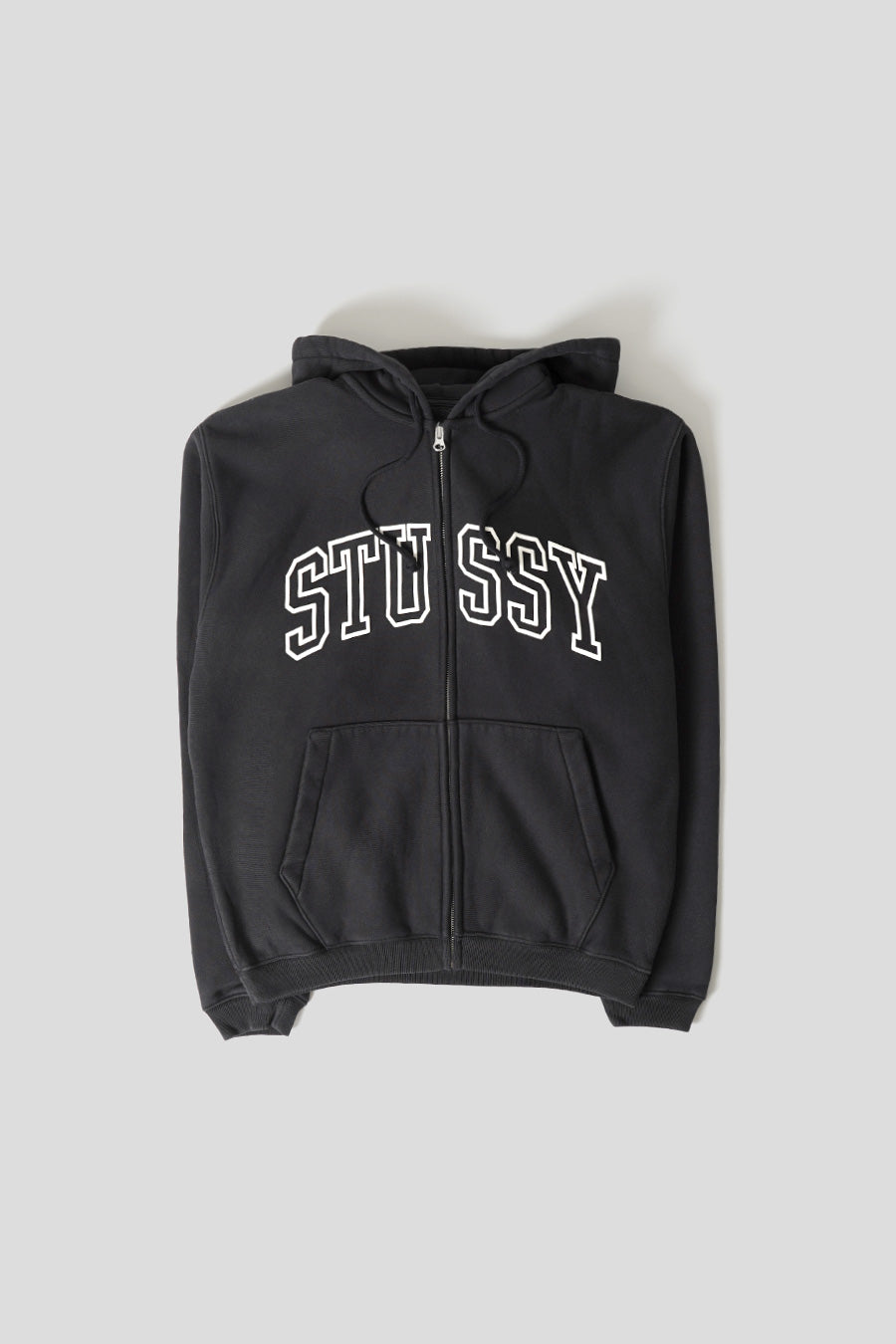 Stussy - BLACK OUTLINE ZIP HOODIE – LE LABO STORE