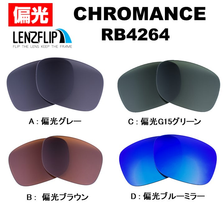 レイバン クロマンス RB4264 (Ray-Ban CHROMANCE) 用 替えレンズ