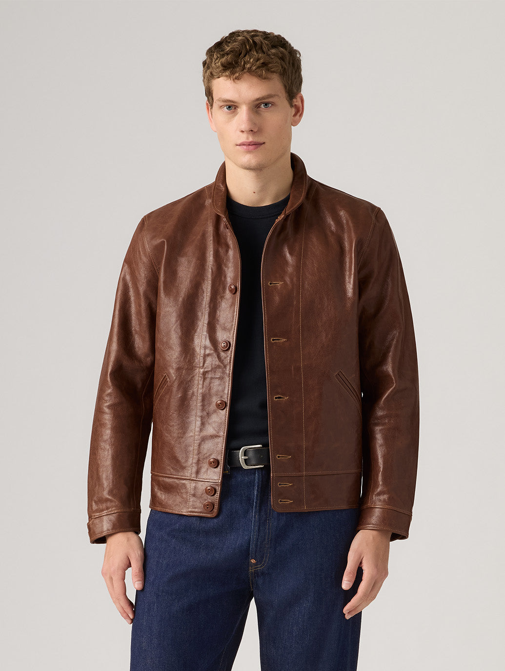 MENLO COSSACK LEATHER JACKET – リーバイス®公式オンラインストア