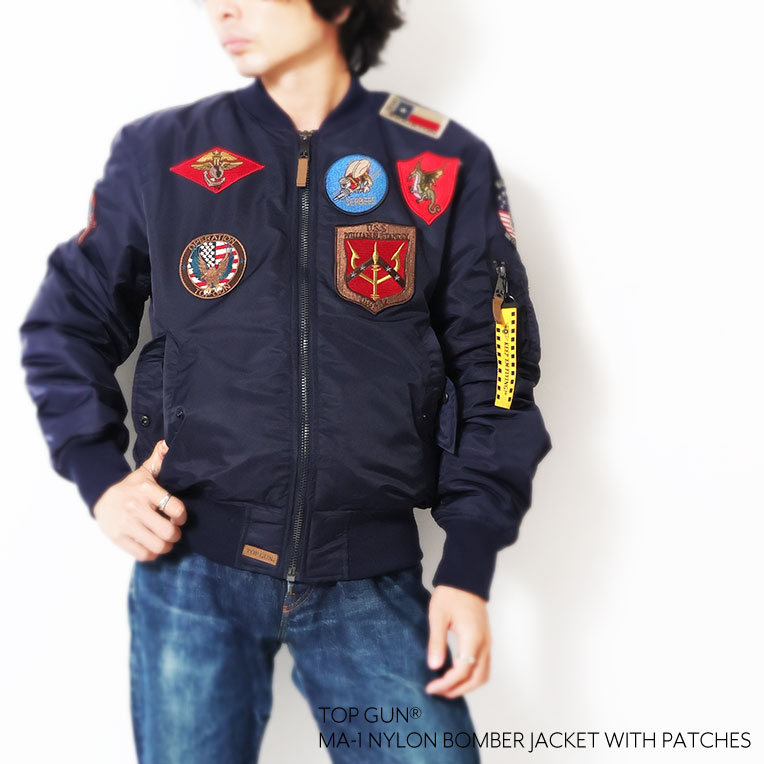 TOP GUN / トップガン TOPGUN001 TOP GUN MA-1 NYLON BOMBER JACKET