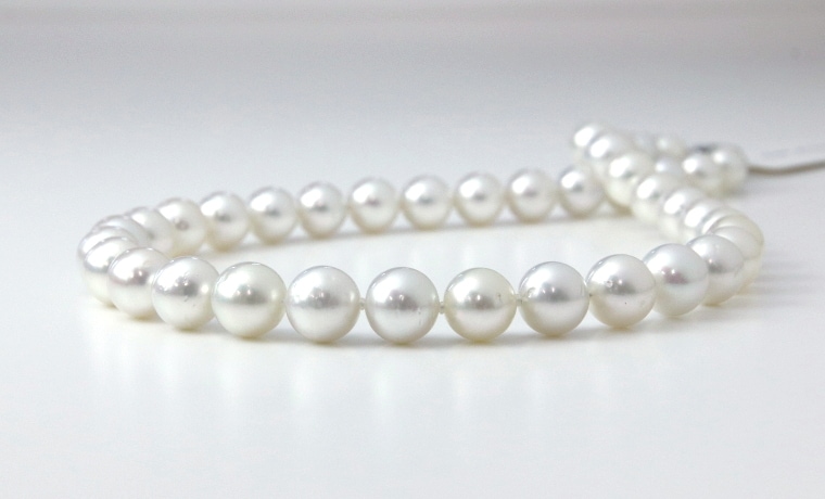 南洋白蝶真珠ネックレス【大きさ8.0-10.7㎜・長さ43㎝】＜263-01