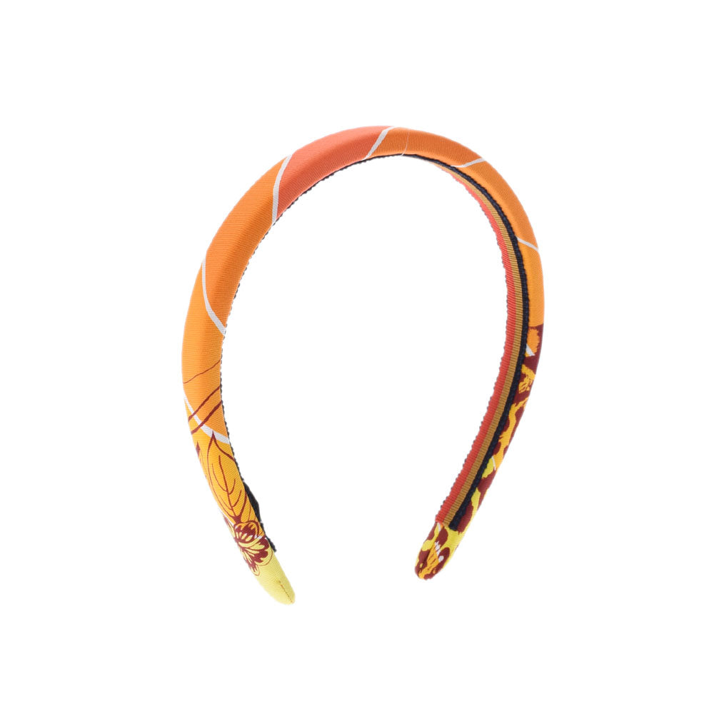エルメスカチューシャ ヘアバンド オレンジ系 レディース ブランド小物