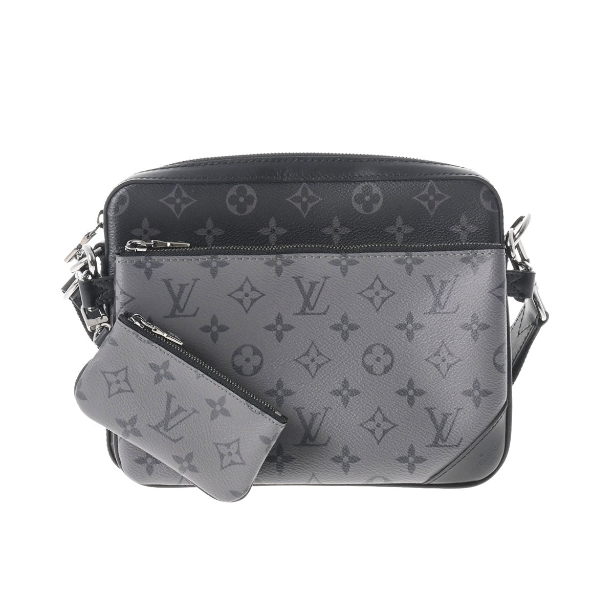 ルイヴィトンエクリプス トリオメッセンジャー 14145 黒/グレー メンズ