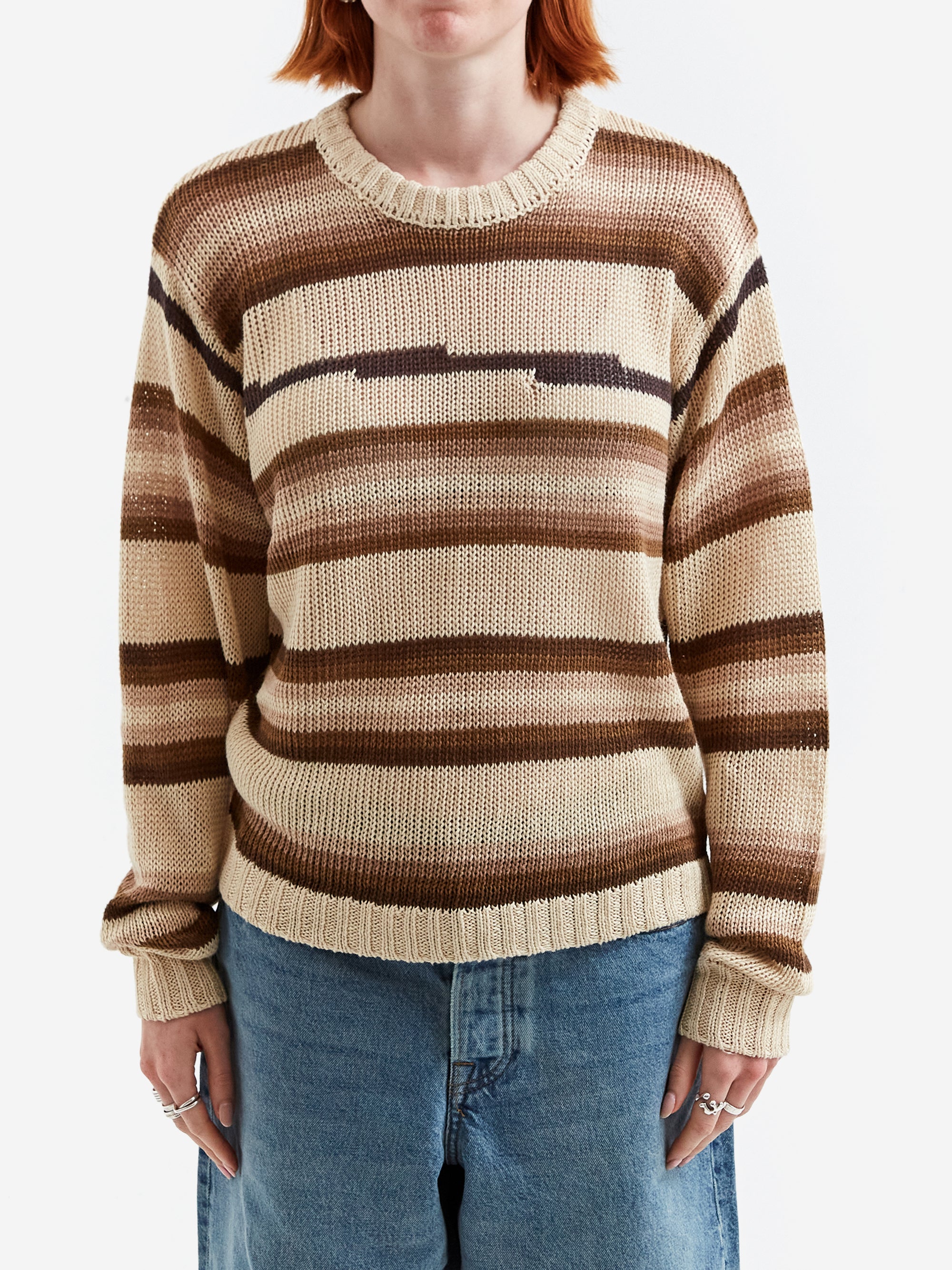 Stussy Tonal Stripe Sweater - Multi – Goodhood
