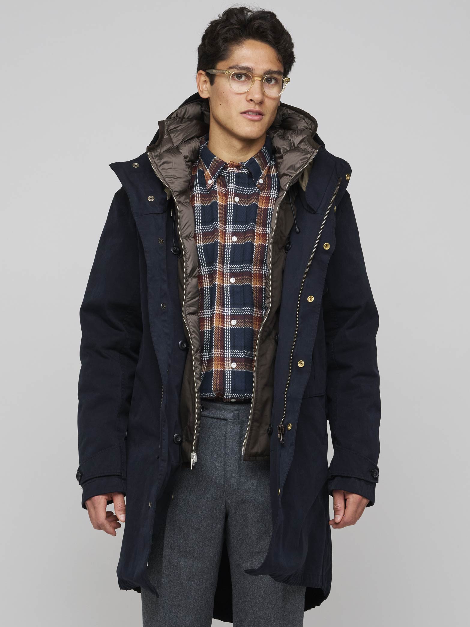 Cyclone Parka Navy, Brown Liner – Goods