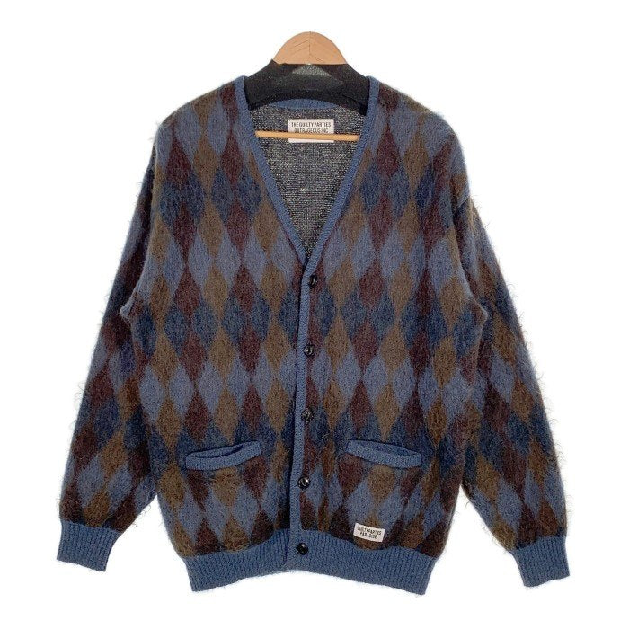 WACKO MARIA ワコマリア 21AW DIAMOND MOHAIR CARDIGAN アーガイル