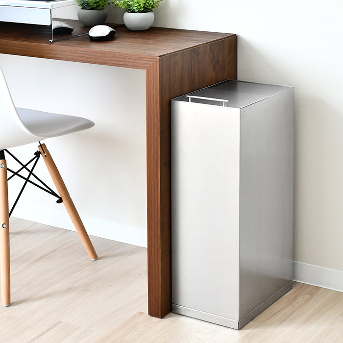 日本製 燕三条 ステンレスダストボックス 30L袋用 スタイリッシュ